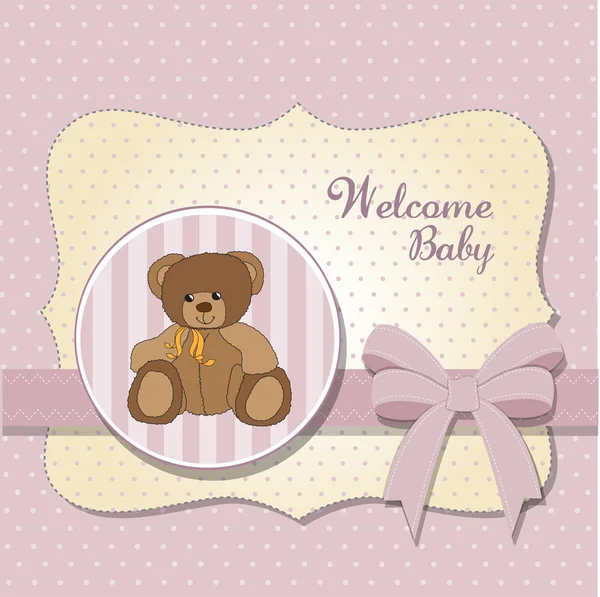 Nueva tarjeta de bebé — Foto de Stock