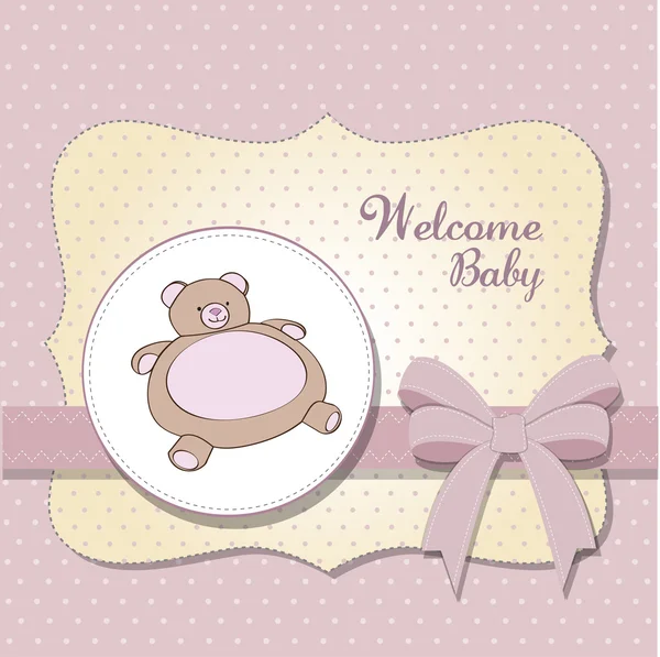 Carte de bienvenue bébé — Photo