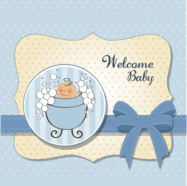 Üdvözöljük baby-kártya — Stock Fotó