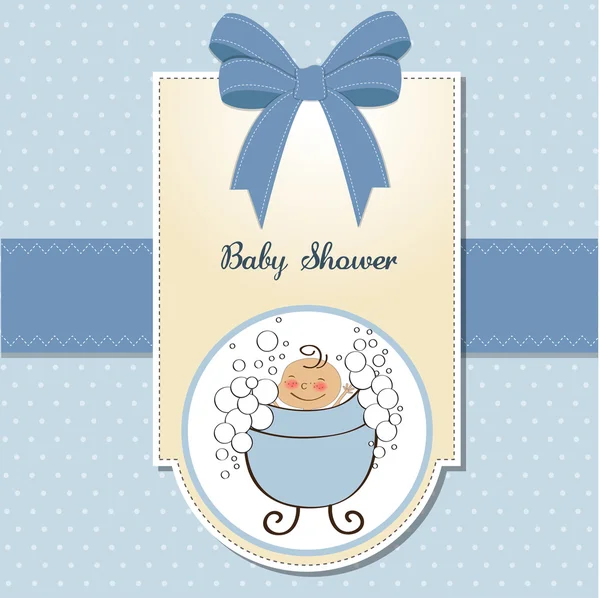 Cartão romântico do chuveiro do bebê — Fotografia de Stock