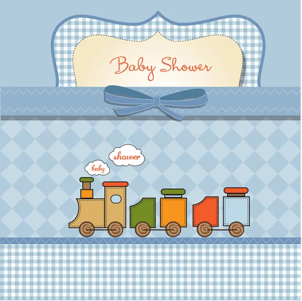 Romantisk babydusjkort – stockfoto