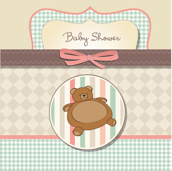 Romantische baby douche kaart — Stockfoto