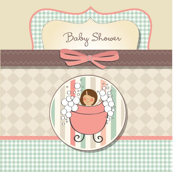 Tarjeta de ducha romántica bebé —  Fotos de Stock