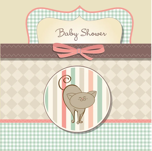 Romantiskt baby shower kort — Stockfoto