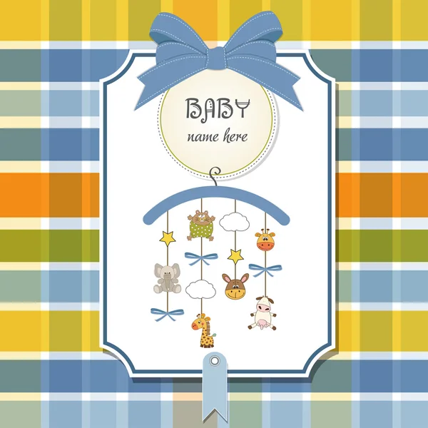 Welkom baby aankondiging kaart — Stockfoto