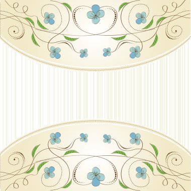 Customizable floral background clipart