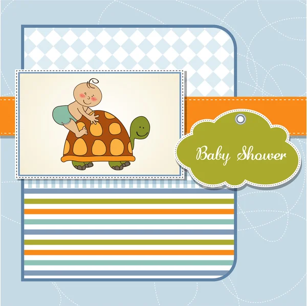 Lustige Babyduschkarte — Stockfoto