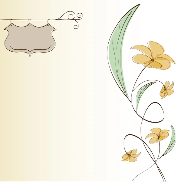 カスタマイズ可能な花の背景 — ストック写真