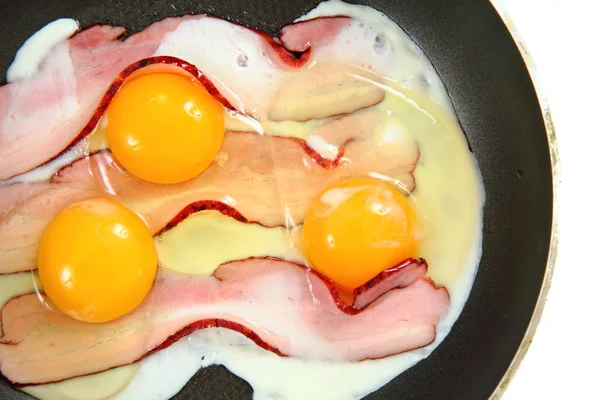 Ham and eggs — Stock Photo, Image
