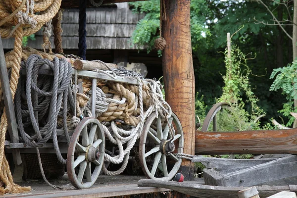 Fábrica de corda velha — Fotografia de Stock