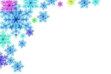 Snowflakes background clipart