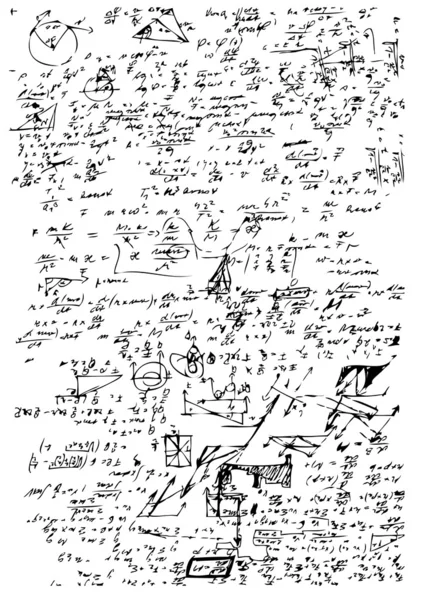 Símbolos matemáticos de la escuela secundaria — Archivo Imágenes Vectoriales