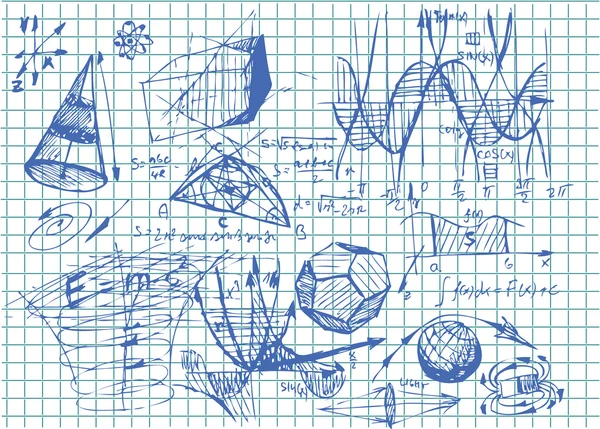 Symboles mathématiques faciles — Image vectorielle