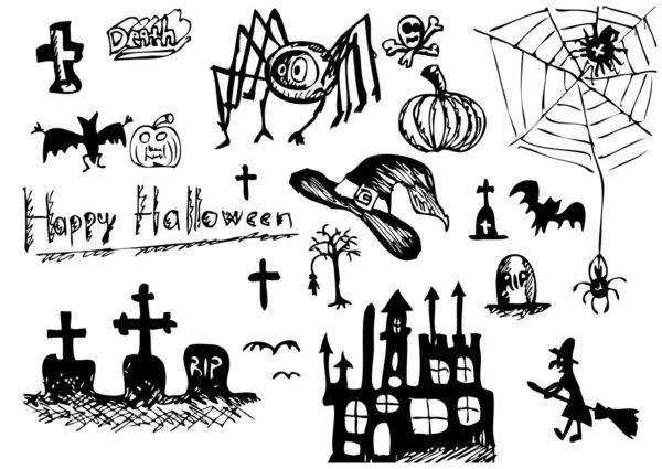 Icone di Halloween — Vettoriale Stock