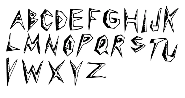 Gemakkelijk alfabet — Stockvector
