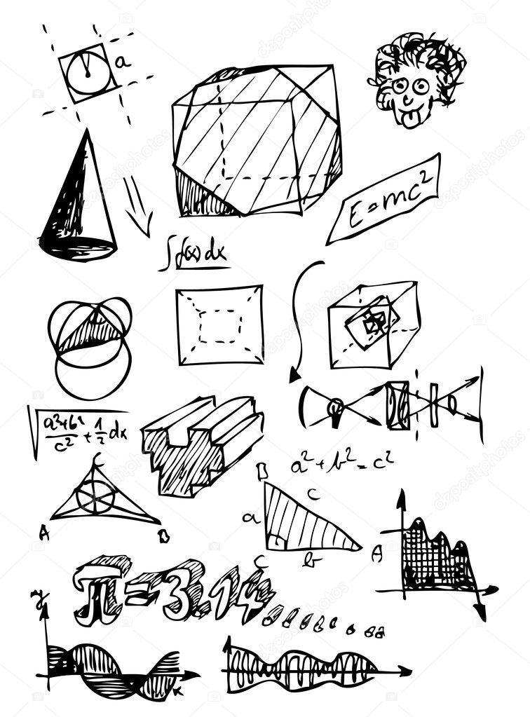 math signs clipart black and white