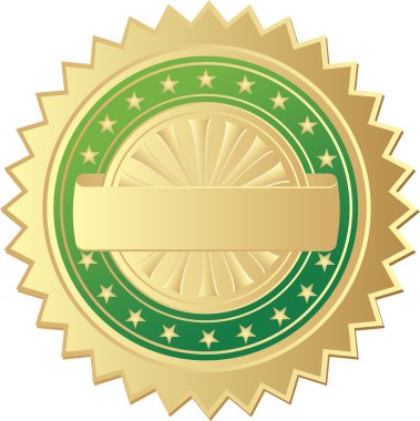 Gold seal clipart