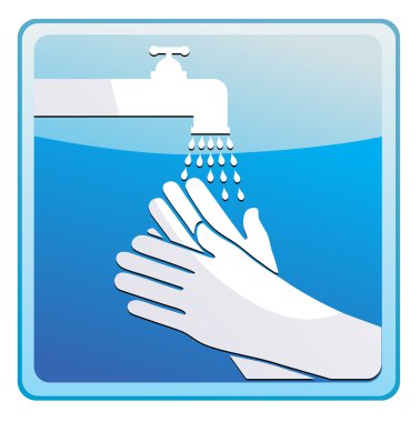 Washing hands clipart