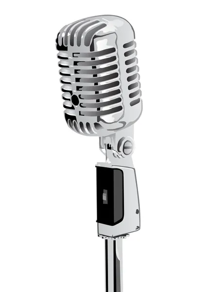 Starý mikrofon — Stockový vektor