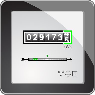 Energy meter clipart