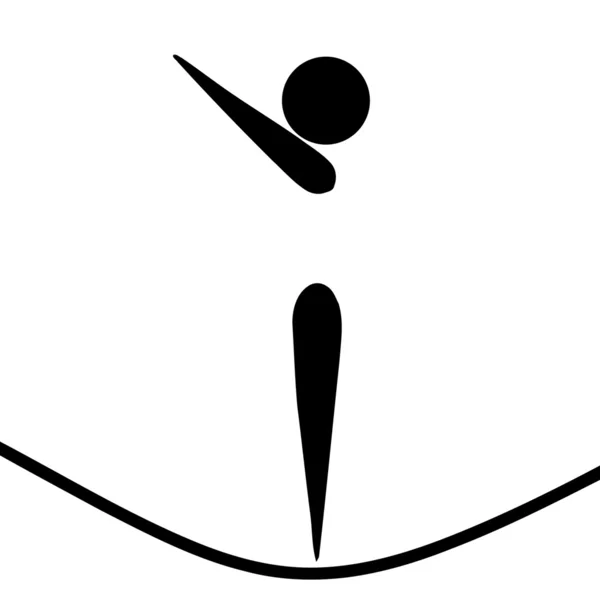 蹦床运动标志 — 图库照片