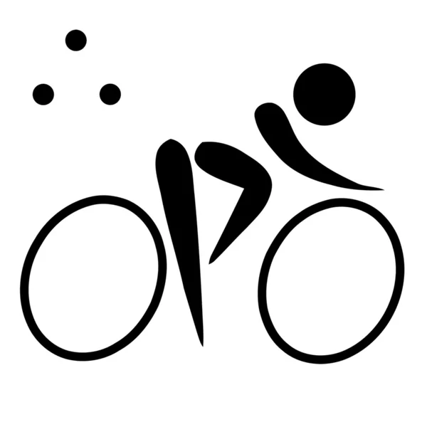 Signe ou symbole de triathlon — Photo