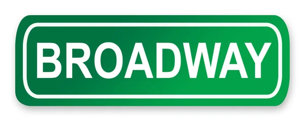 Znak ulicy Broadway — Zdjęcie stockowe