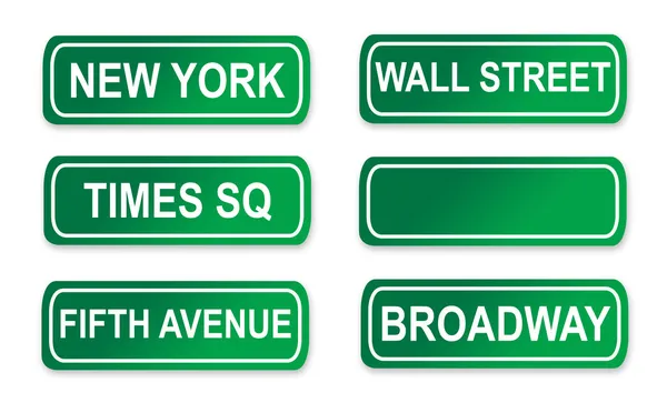 Nova Iorque sinais de rua — Fotografia de Stock