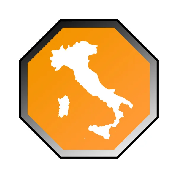 Italien Vägmärke — Stockfoto