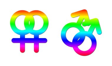 Sexual union symbols clipart