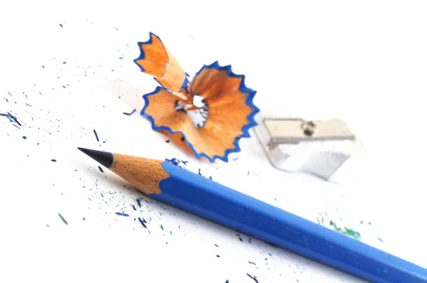 Blue crayon — Stock Photo, Image