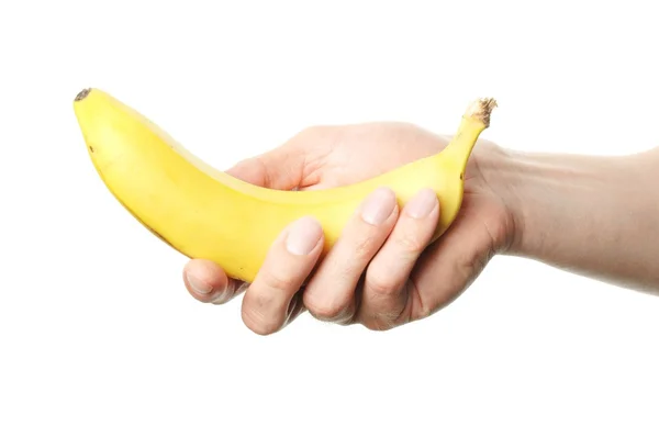 手保持バナナ — ストック写真