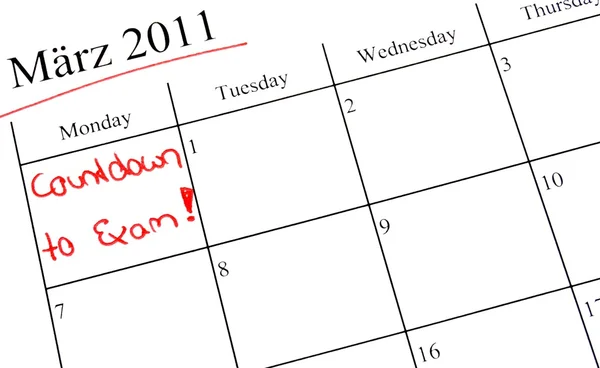 Kalender markering — Stockfoto