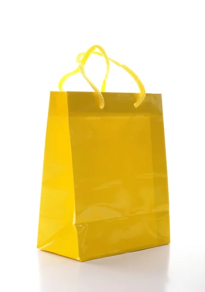 黄色のショッピングバッグ — ストック写真