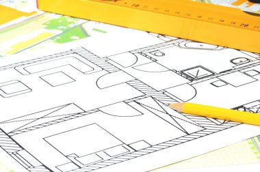 Architectural drawing clipart