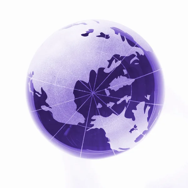 Färgat glas globe — Stockfoto