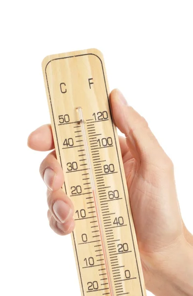 Χέρι λαβή θερμόμετρο — Φωτογραφία Αρχείου
