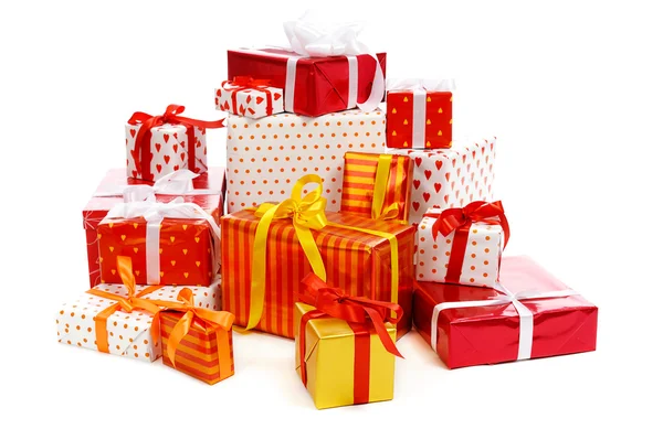 Pila di scatole regalo — Foto Stock