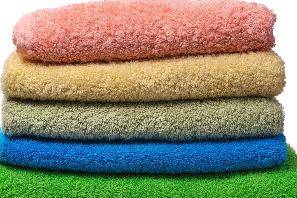 Barevné ručníky — Stock fotografie