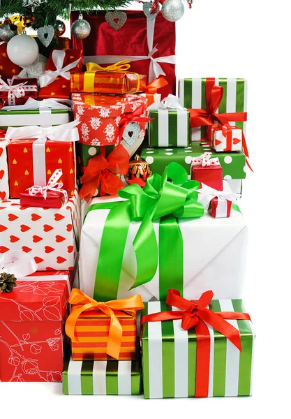 Stos pudełek z prezentami — Zdjęcie stockowe