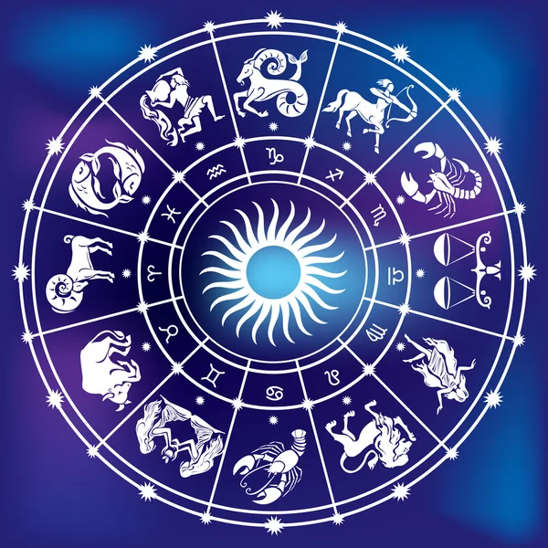 Horoskop kruh — Stockový vektor