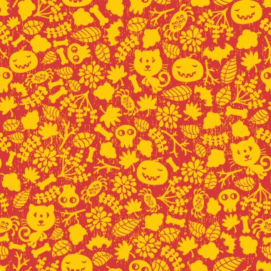 Seamless Halloween background. clipart