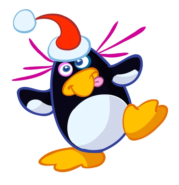 Crazy_penguin_01 — Stok Vektör