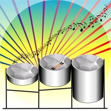 Steel Pan Drums clipart