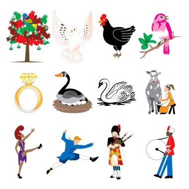 12 Days of Christmas clipart