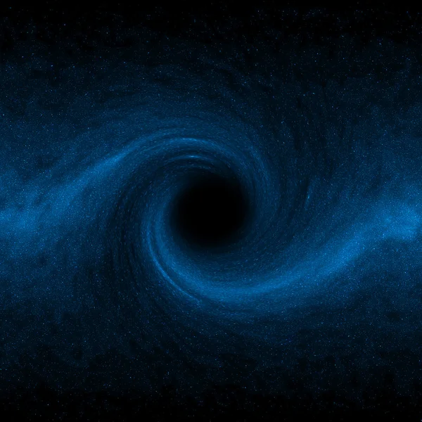 Чорна діра в космосі — стокове фото