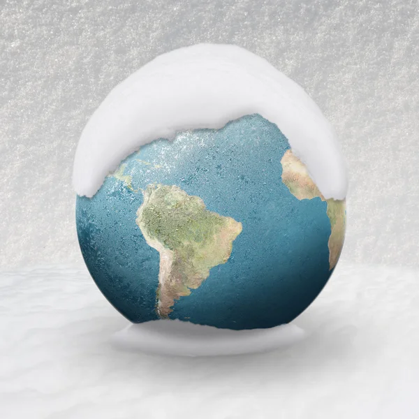 Frozen planet earth — Stock Photo, Image