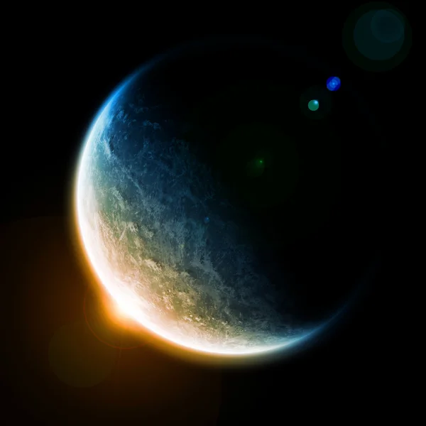 Gezegenin uzay illüstrasyon — Stok fotoğraf