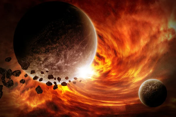 Planet earth apocalypse — Stock Photo, Image