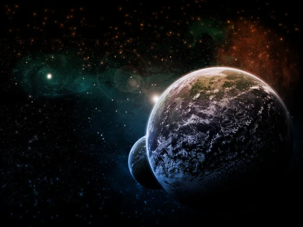 Space planet landscape — Stock Photo, Image